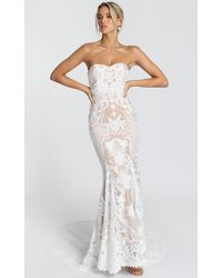 Showpo Lets Get Married Gown - White