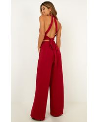 Showpo Better Off Now Two Piece Set - Red