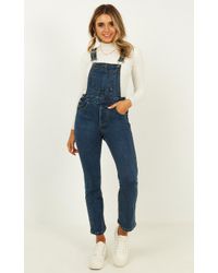 Showpo Life To Live Jumpsuit - Blue