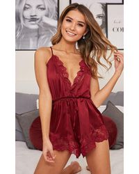 Showpo Night After Night Romper - Red