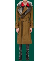 Maison Margiela Dry-wax Tulle Trench Coat - Green