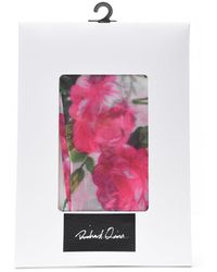 Quinn Rosei Printed Sheer Tights - Pink