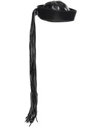 VAQUERA - Faux Leather Sailor Hat - Lyst