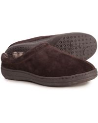 rockport suede clog slippers