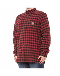 Carhartt 104909 Rugged Flex(r) Flannel Shirt - Red