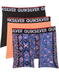 Quiksilver Boy's S 6-7 2 Pk Cotton Boxer Briefs Shorts Underwear Orange NEW 