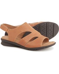 Comfortiva Leather Alanna Sandals in Black - Lyst