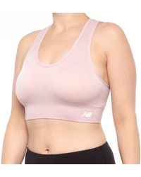 new balance sports bra pink