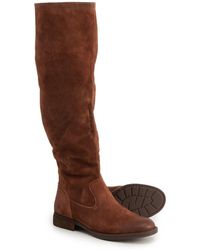 born tall black leather boots