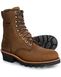 chippewa ellicott logger work boots