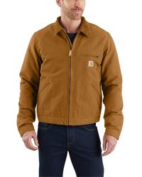 Carhartt Cotton Chapman Sandstone Duck Jacket for Men | Lyst