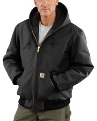 Carhartt J140 Active Quilted Flannel-lined Jacket - Black