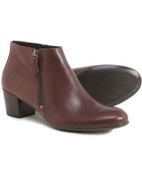 ecco leather ankle boots