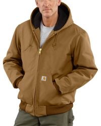 Carhartt Cotton Chapman Sandstone Duck Jacket for Men | Lyst