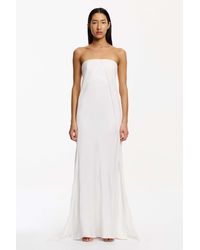 SO ONLINE AU - Eevie Strapless Gown For Satin And Georgette, Strapless, Formal - Lyst