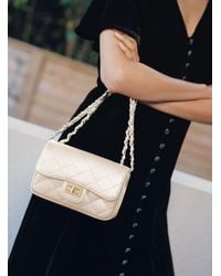 Simon's - Small Quilted Smooth Leather Bag Exclusive Collection From Italy - Lyst
