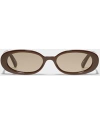 Le Specs - Outta Love Narrow Oval Sunglasses - Lyst