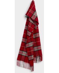 Simon's - Sophisticated Check Scarf - Lyst