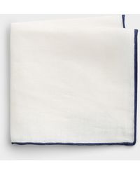 Le 31 - Trimmed Pure Linen Pocket Square Exclusive Collection From Italy - Lyst