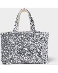 Simon's - Small Sequined Tote Bag - Lyst