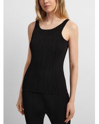 Issey Miyake - Hatching Pleated Top - Lyst