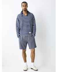 Scotch & Soda - Fave Windowpane Check Bermudas - Lyst
