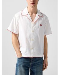 Bode - Redbud Lace Trim Cabana Shirt - Lyst