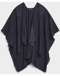 Simon's - Fringed Edge Ruana - Lyst