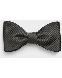 Le 31 - Diagonal Stripe 100% Silk Bow Tie - Lyst