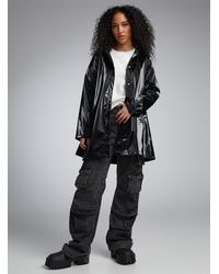 Rains - A-line Raincoat (women, Black, Large) - Lyst