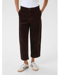 Part Two - Netta Stretch Corduroy Cropped Pant Fit: Straight Leg, High Rise - Lyst