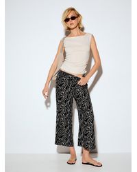 Vero Moda - Wavy Lines Lightweight Cropped Pant - Lyst
