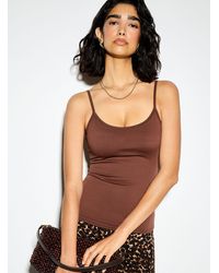 Icône - Solid Second Skin Cami - Lyst