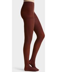 Simon's - Solid Colour Recycled Nylon Tights - Lyst