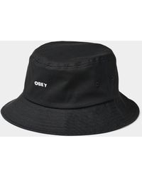 Obey - Embroidered Logo Bucket Hat - Lyst