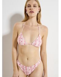 Simon's - Halter String Triangle Bra - Lyst