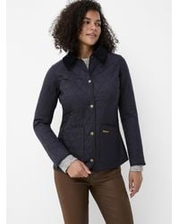 Barbour - Annandale Corduroy Collar Quilted Jacket - Lyst