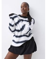 Twik - Striped Fuzzy Sweater - Lyst