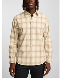 Theory - Irving Faded Checkers Flannel Shirt - Lyst