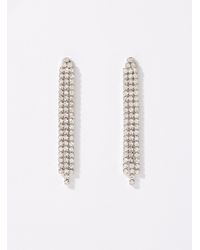Simon's - Crystal Bar Earrings - Lyst