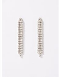 Simon's - Crystal Bar Earrings - Lyst