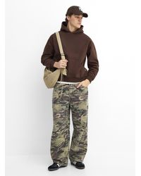 Djab - Frayed Topstitching Camo Pant Barrel Fit Imported From Seoul - Lyst