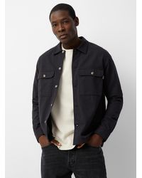 Only & Sons - Solid Twill Overshirt - Lyst