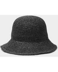 Simon's - Crocheted Paper Straw Cloche Hat - Lyst