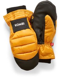 Kombi Epic Retro Quilted Mittens - Yellow