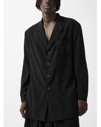 Yohji Yamamoto - Adjustable Buttons Tuxedo Jacket - Lyst