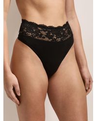Underprotection - Lace Trim Thong Period Panties Absorption: Light 2 - Lyst