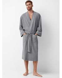Le 31 - Essential Waffled Robe - Lyst