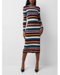 PS by Paul Smith - Striped Sweater Dress - Lyst