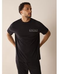 Le 31 - Chest Print Lounge T - Lyst